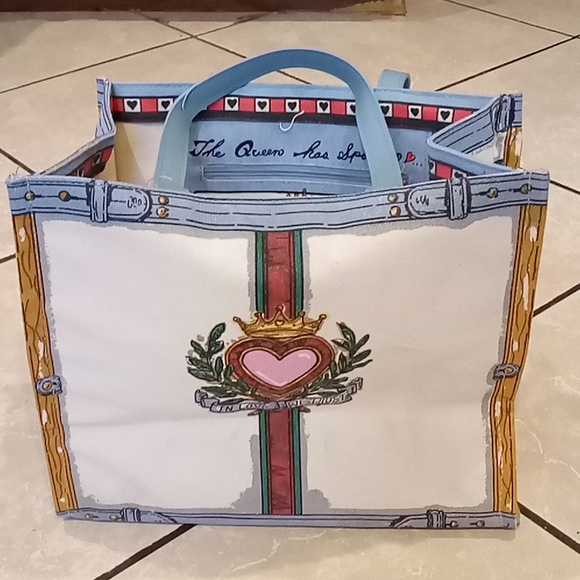 Brighton Handbags - Brighton Designs In Love We Trust Canvas Tote